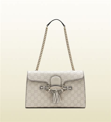 gucci emily guccissima leather chain shoulder bag|Gucci guccissima leather hobo bag.